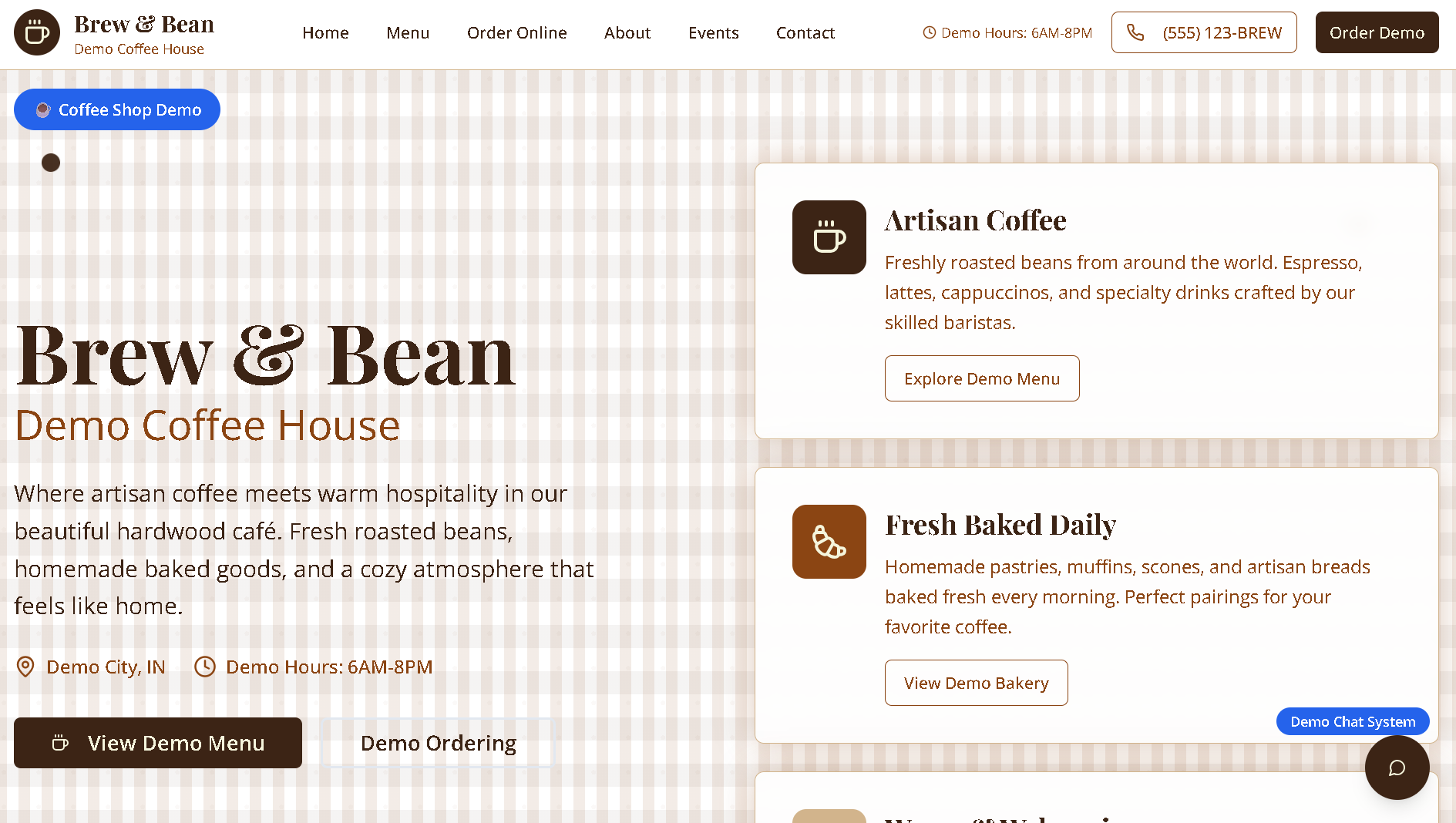 Coffee Shop Demo